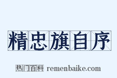 精忠旗自序是什么意思的图片